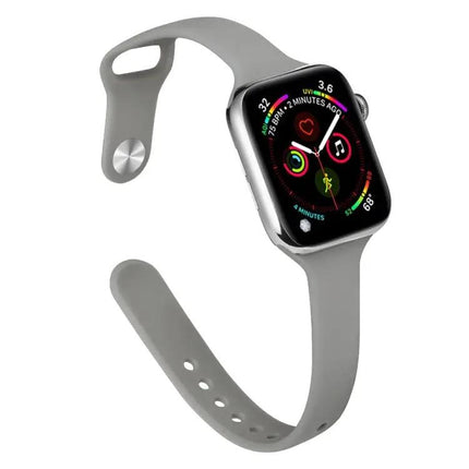 Slim Silicone Replacement Watch Band For Apple Watch 38-45mm