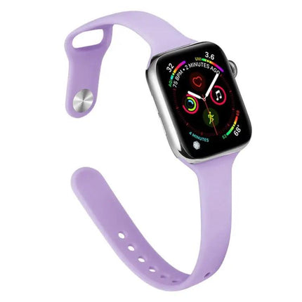Slim Silicone Replacement Watch Band For Apple Watch 38-45mm