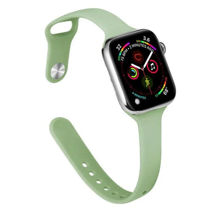 Slim Silicone Replacement Watch Band For Apple Watch 38-45mm