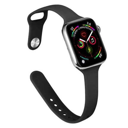 Slim Silicone Replacement Watch Band For Apple Watch 38-45mm