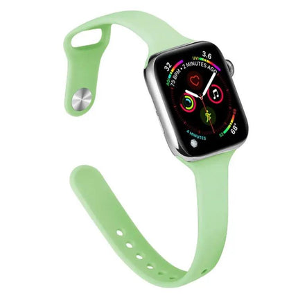 Slim Silicone Replacement Watch Band For Apple Watch 38-45mm