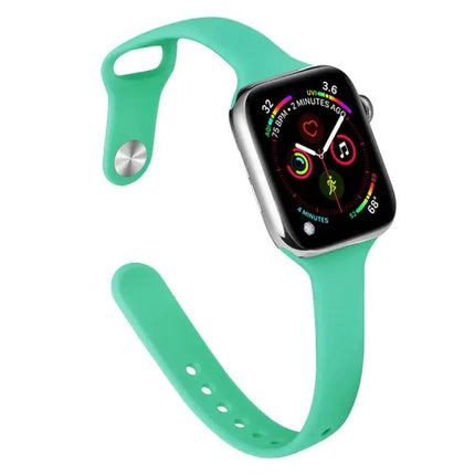 Slim Silicone Replacement Watch Band For Apple Watch 38-45mm