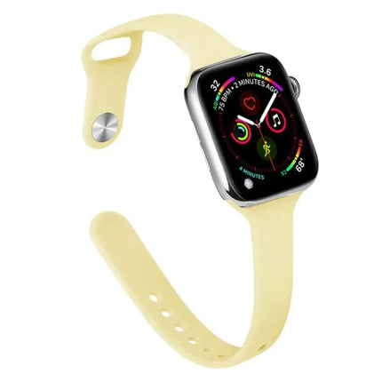 Slim Silicone Replacement Watch Band For Apple Watch 38-45mm