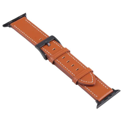 Leather Replacement Watch Band For Apple Watch 38 To 45mm