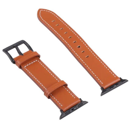 Leather Replacement Watch Band For Apple Watch 38 To 45mm