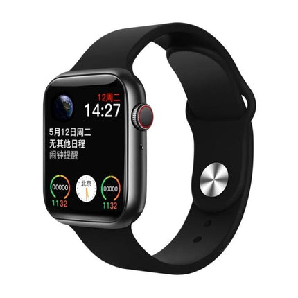 Smart Watch for Everyday Health and Activity Tracking - black fitness smartwatch displaying heart rate and activity reminders