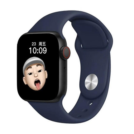 Smart Watch for Everyday Health and Activity Tracking - navy band smartwatch showing time, heart rate and activity reminders