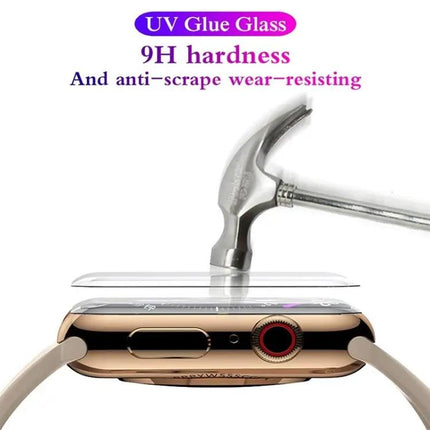Apple Watch Curved Full Glue Tempered Glass Guard 41/45mm