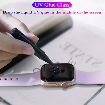 Apple Watch Curved Full Glue Tempered Glass Guard 41/45mm