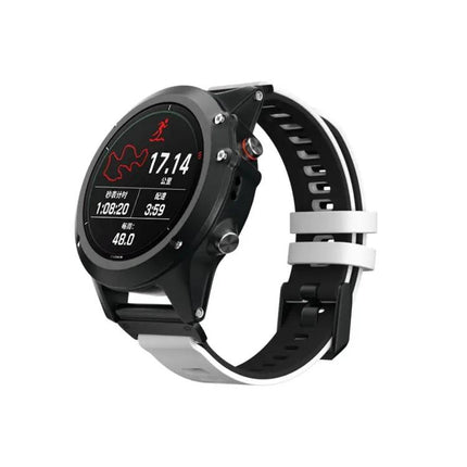 Two-Tone Silicone Watch Band 22mm For Garmin Fenix 6