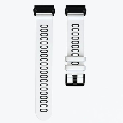 Two-Tone Silicone Watch Band 22mm For Garmin Fenix 6