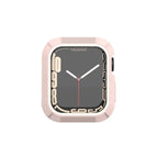 For Apple Watch Series 9 / 8 / 7 41mm / Pink + White