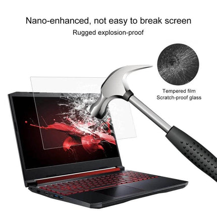 Tempered Glass Screen Protector for Acer 15.6 Inch Laptops - hammer impact resistant, anti-scratch, anti-glare protection