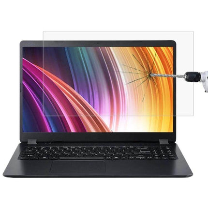 Tempered Glass Screen Protector for Acer 15.6 Inch Laptops showing impact resistance and reduced glare on laptop display