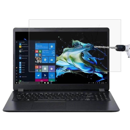 Tempered Glass Screen Protector for Acer 15.6 Inch Laptops showing clear anti-glare protection against scratches and impact