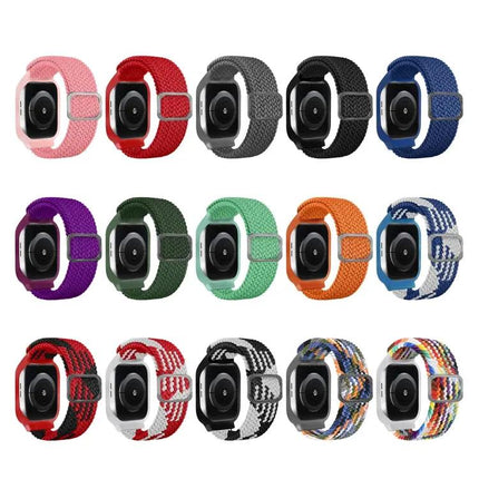 TPU Frame Nylon Watch Band For Apple Watch 44 42mm