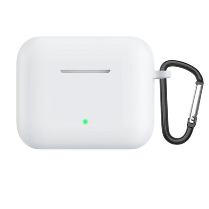 Honor Earbuds Case for Everyday Travel Protection — white protective case with carabiner and charging access