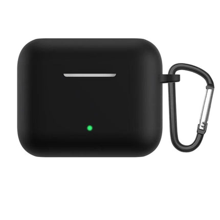 Honor Earbuds Case for Everyday Travel Protection - black protective 360° cover with LED indicator and carabiner for secure commuting
