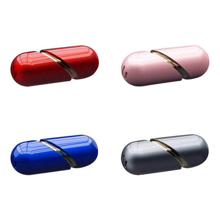 Deformable Car Air Outlet Fragrance Ornament Heart Shaped Aromatherapy - glossy pill-shaped car vent perfume in red pink blue and gray