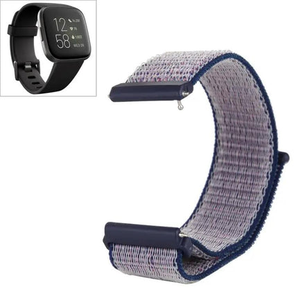 Nylon Watch Band For Fitbit Versa/Versa 2 Hook Loop