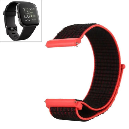 Nylon Watch Band For Fitbit Versa/Versa 2 Hook Loop