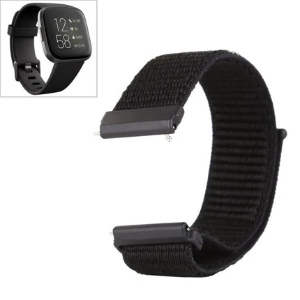 Nylon Watch Band For Fitbit Versa/Versa 2 Hook Loop