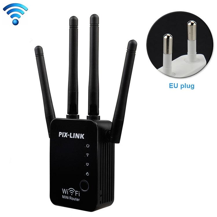 High-Performance Wireless WiFi Range Extender with Quad Antenna Design