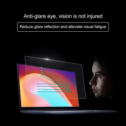 Tempered Glass Protective Film for 16-Inch Laptops like Xiaomi and Dell anti-glare shield reduces reflection and eye strain for long use