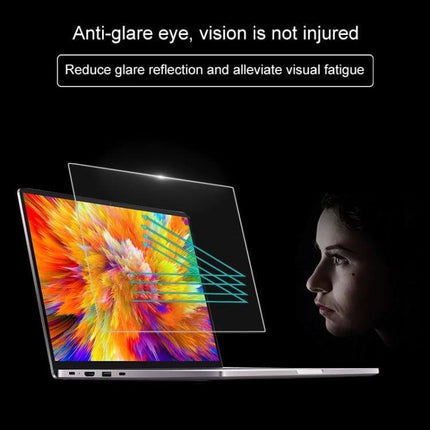 HD Tempered Glass Screen Protector for 15.6-Inch Laptops - anti-glare, reduces reflections and visual fatigue while preserving vivid display colors