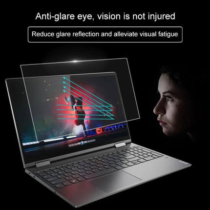 HD Tempered Glass Screen Protector for 15.6 Inch Laptops anti-glare protector reduces reflections and fingerprints for clearer viewing