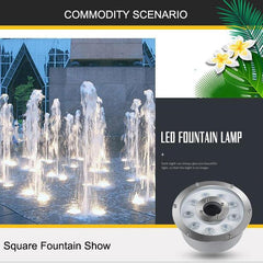 Illuminated Aluminum Alloy Underwater Fountain Ring Light