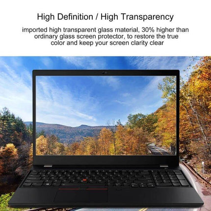 Tempered Glass Screen Protector for 15.6 Inch Laptops clear high-definition anti-glare protector reducing fingerprints and glare