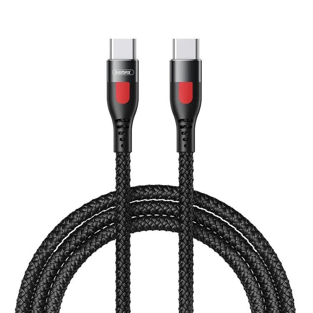 Use This REMAX Cable for Daily Charging at Home or While Traveling - braided PD 65W USB-C to USB-C fast charge cable