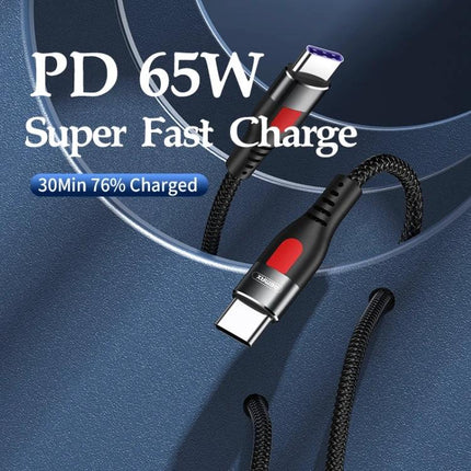 Use This REMAX Cable for Daily Charging at Home or While Traveling - PD 65W braided fast charge USB-C cable