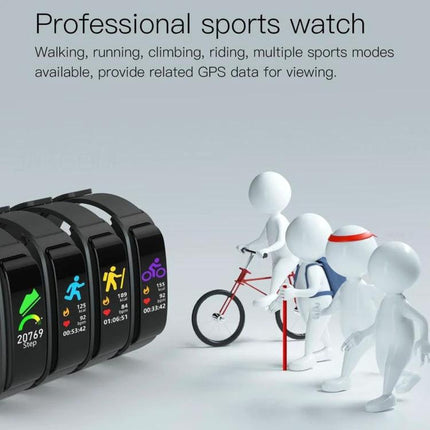 Keep track of daily activities with the JAKCOM smart watch showing sports modes, heart rate and step tracking on fitness-focused display
