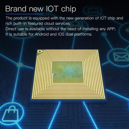 JAKCOM Nail Chip for Everyday Contactless Daily Use slim NFC nail device shown with IoT chip graphic for seamless tap interactions