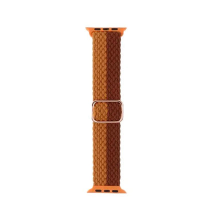 Striped Woven Nylon Adjustable Watch Band for Apple Watch