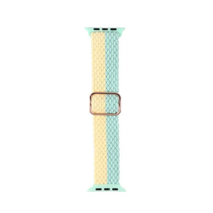 Striped Woven Nylon Adjustable Watch Band for Apple Watch