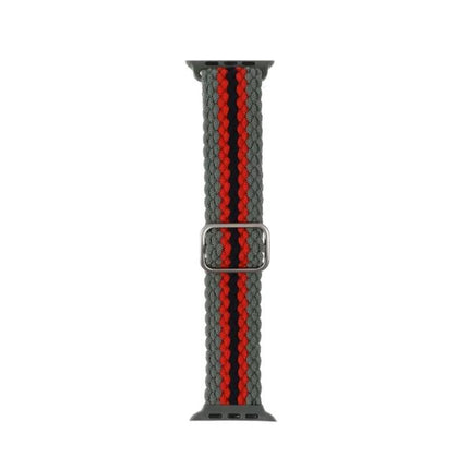Adjustable Striped Nylon Band For Apple Watch 42/44/45mm