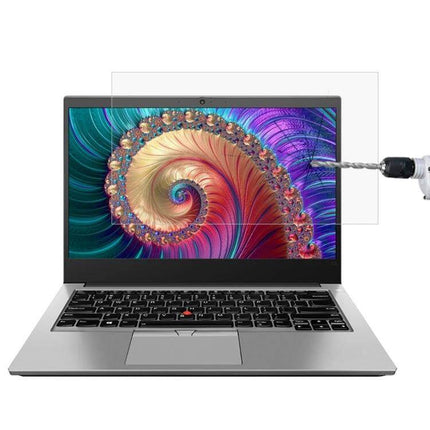 HD Tempered Glass Screen Protector for 14-Inch Laptops on laptop reducing glare and preventing scratches