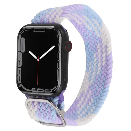 Nylon Braid Strap Watch Band For Apple Watch 38-45mm