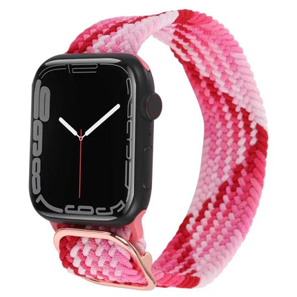 Nylon Braid Strap Watch Band For Apple Watch 38-45mm