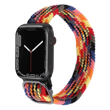 Nylon Braid Strap Watch Band For Apple Watch 38-45mm