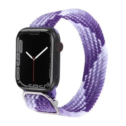 Nylon Braid Strap Watch Band For Apple Watch 38-45mm