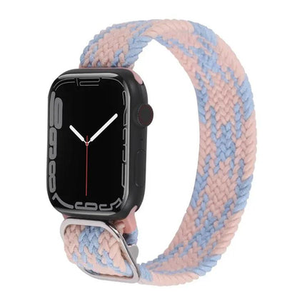 Nylon Braid Strap Watch Band For Apple Watch 38-45mm