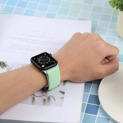 Nylon Braid Strap Watch Band For Apple Watch 38-45mm