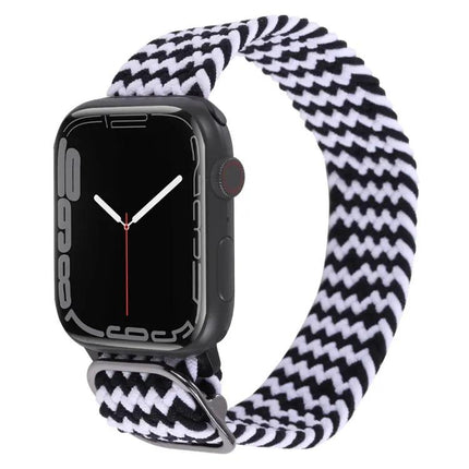Nylon Braid Strap Watch Band For Apple Watch 38-45mm