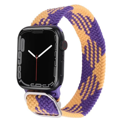 Nylon Braid Strap Watch Band For Apple Watch 38-45mm