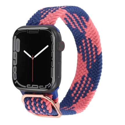 Nylon Braid Strap Watch Band For Apple Watch 38-45mm