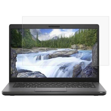 Clear Tempered Glass Protective Film for 14-Inch Laptops on laptop screen, high transparency, anti-glare protection